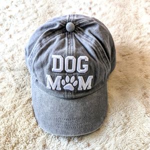Dog Mom Hat, Thick Embroidery, David & Young, New, OSFM Women's